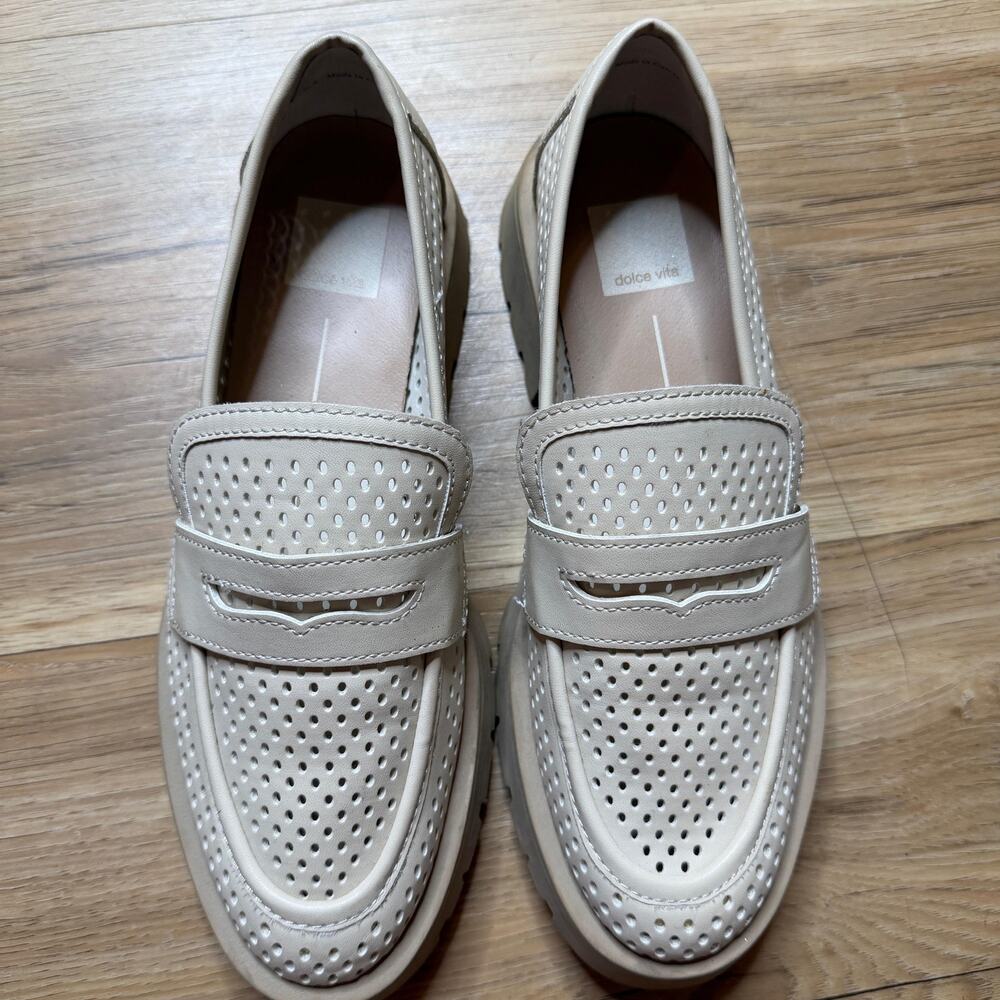 Dolce Vita Ersula Loafer Women’s Shoes – Ivory Ecru – Size US 8 - Picture 2 of 4